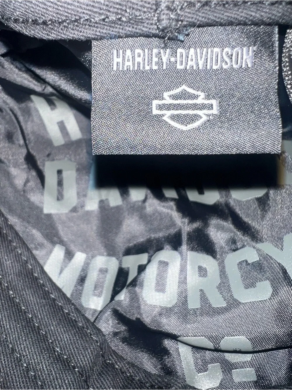 Rare Harley-Davidson VTG Brown  flat Cap with Black Embroidered Logo size L